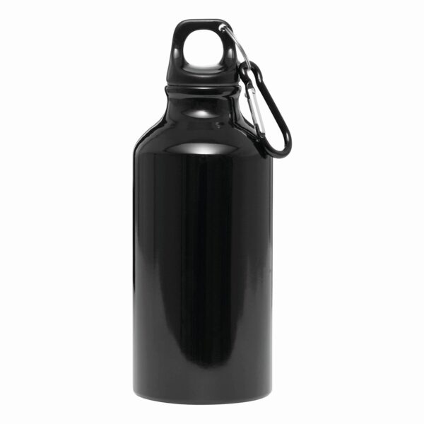Aluminiowy bidon TRANSIT, kolor czarny