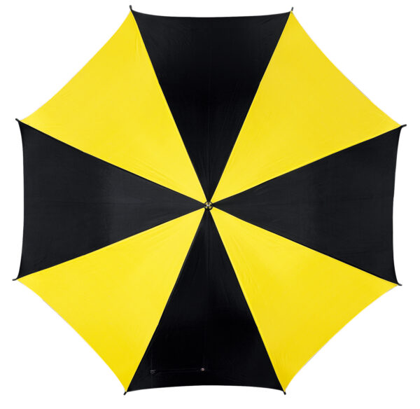 Automatyczny parasol DANCE, kolor czarny/żółty - obrazek 1