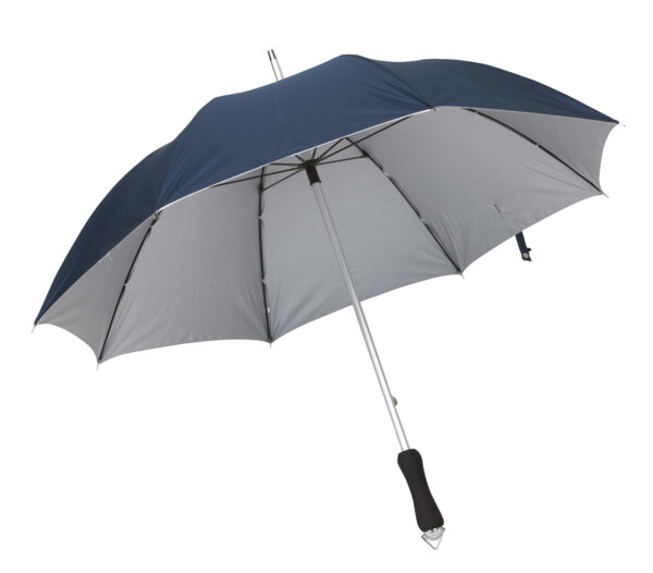 Lekki parasol JOKER, kolor granatowo/srebrny - obrazek 1