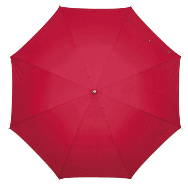 Lekki parasol JOKER, kolor czerwony/srebrny - obrazek 2