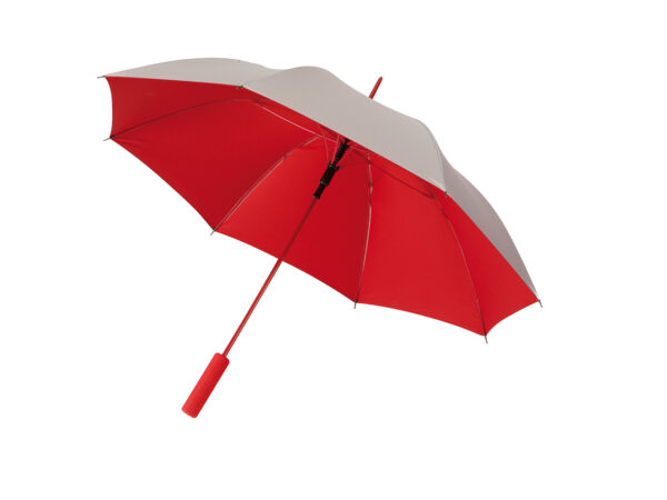 Automatyczny parasol JIVE, kolor czerwony/srebrny