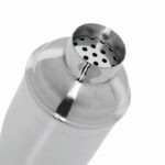 Shaker do koktajli HAPPY HOUR, kolor srebrny - obrazek 2