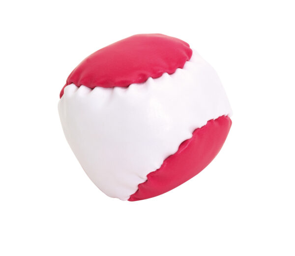 Piłeczka antystresowa JUGGLE, kolor magenta/biały