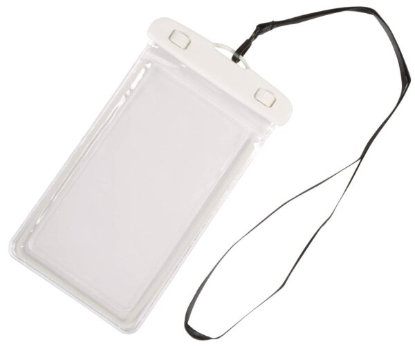 Torebka na telefon DIVER, kolor biały/transparentny