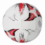 Piłka KICK AROUND, kolor biały/czerwony - obrazek 2