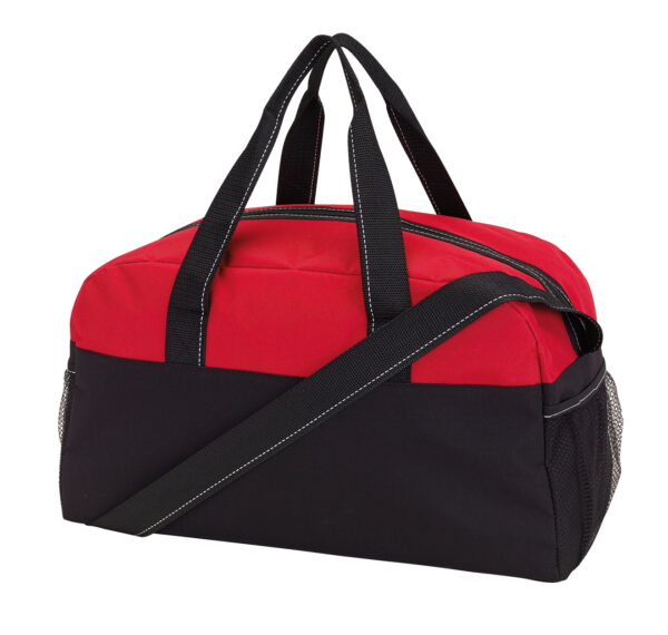 Sportowa torba FITNESS, kolor czarny/czerwony