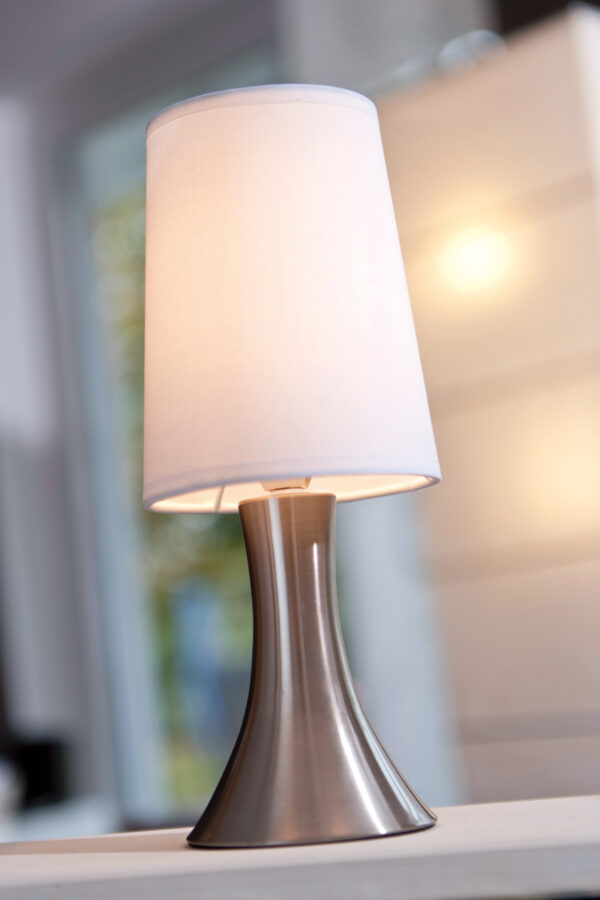 Lampa TOUCH ME, kolor srebrny/biały - obrazek 3