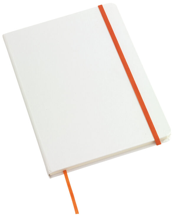 Notes AUTHOR w formacie A5, kolor biały/pomarańczowy