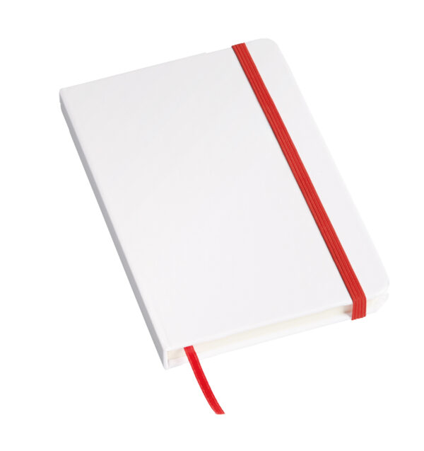 Notes AUTHOR w formacie A6, kolor biały/czerwony