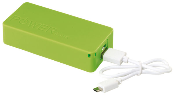 Powerbank TOP ENERGY, kolor zielone jabłko