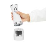Młynek do soli i pieprzu SALT N PEPPER, kolor biały/srebrny - obrazek 4