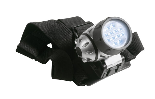 Lampa czołowa KILIMANDSCHARO, kolor srebrny