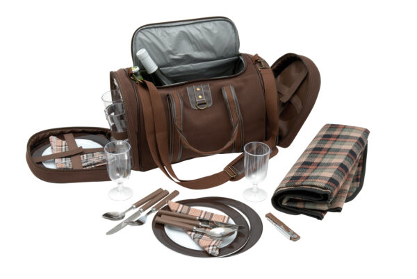 Torba piknikowa 4 PICKNICK, kolor brązowy - obrazek 1