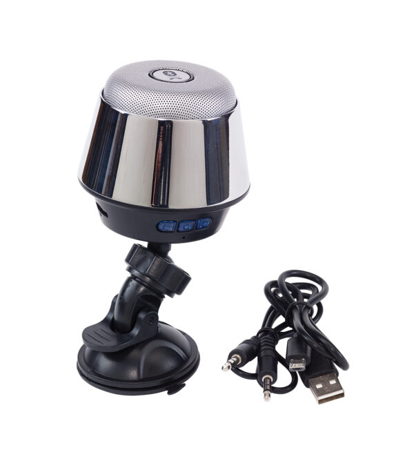 Głośnik Bluetooth MUSH, kolor srebrny/czarny