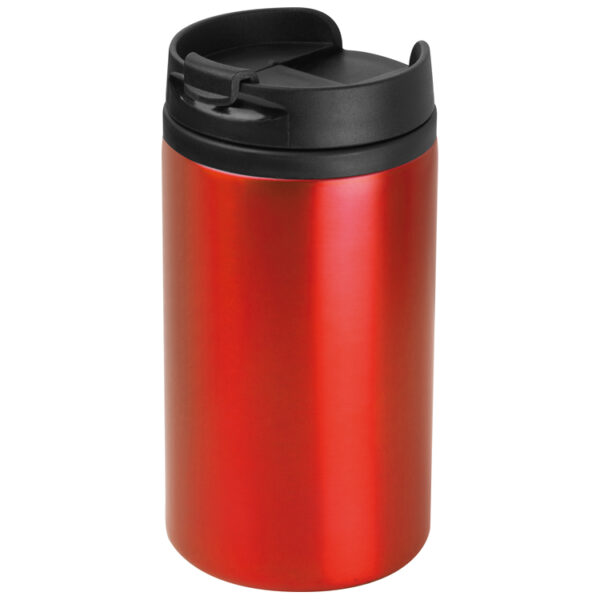 Kubek metalowy Hanna 250ml, kolor czerwony