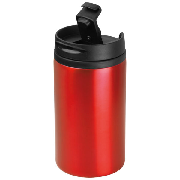 Kubek metalowy Hanna 250ml, kolor czerwony - obrazek 2