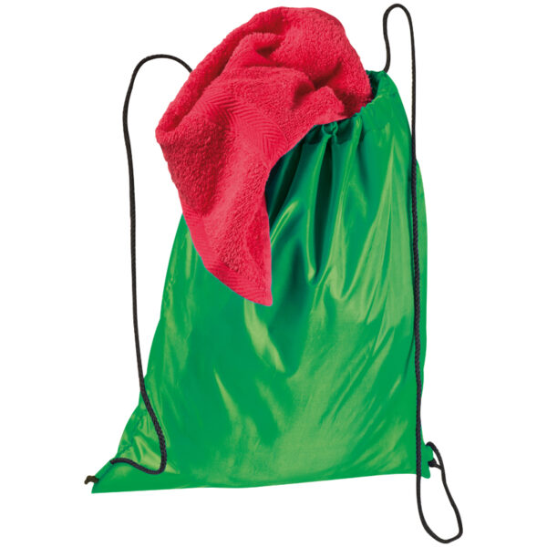 Worek sportowy, kolor zielony - obrazek 3