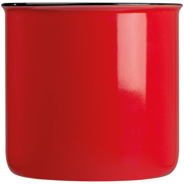Kubek ceramiczny, kolor czerwony - obrazek 3