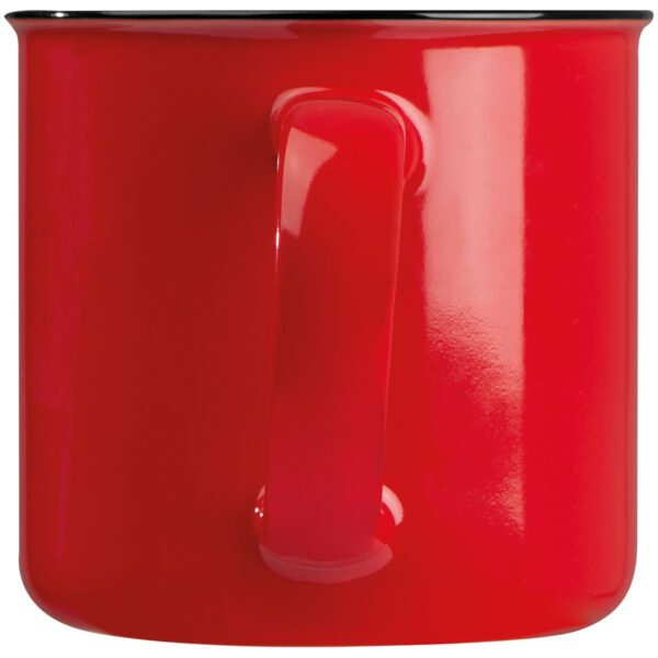 Kubek ceramiczny, kolor czerwony - obrazek 4