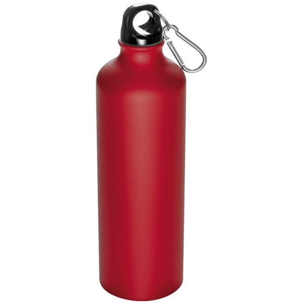 Bidon metalowy CRANFORD 800 ml, kolor czerwony