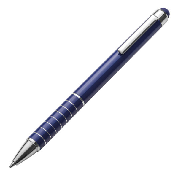 Długopis metalowy touch pen LUEBO, kolor niebieski