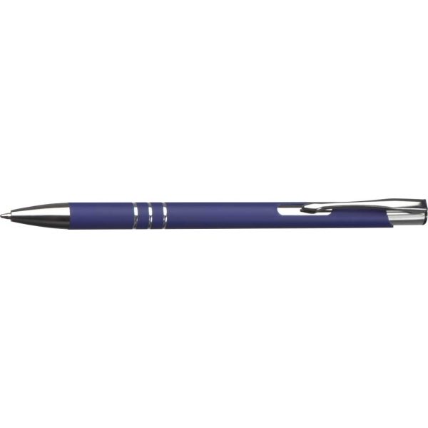 Długopis metalowy soft touch NEW JERSEY, kolor niebieski - obrazek 1