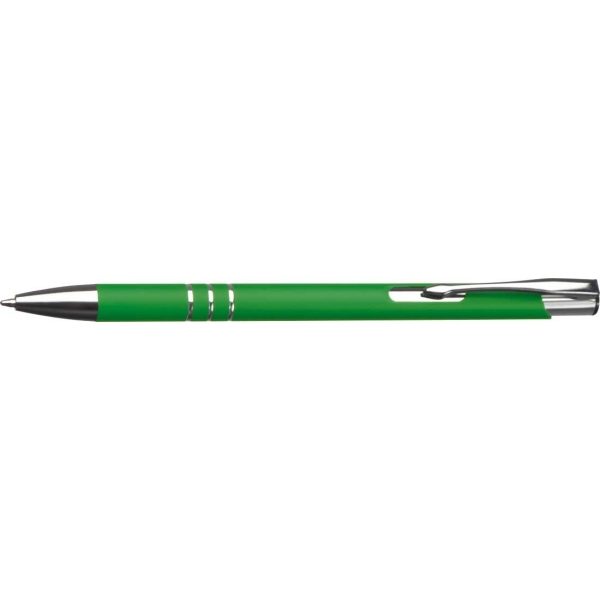 Długopis metalowy soft touch NEW JERSEY, kolor zielony - obrazek 1
