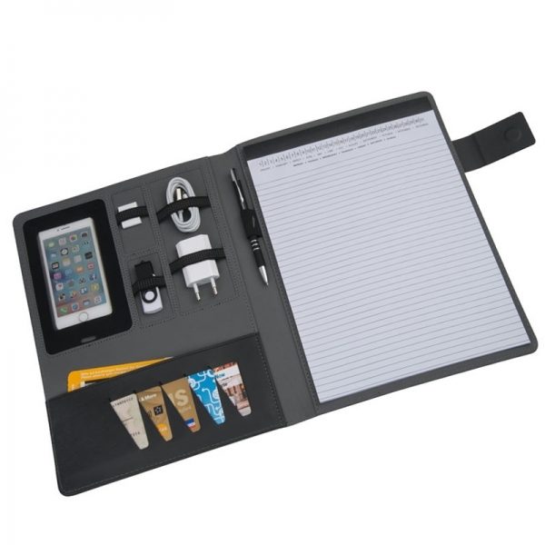 Folder A4 SALERMO, kolor szary - obrazek 2