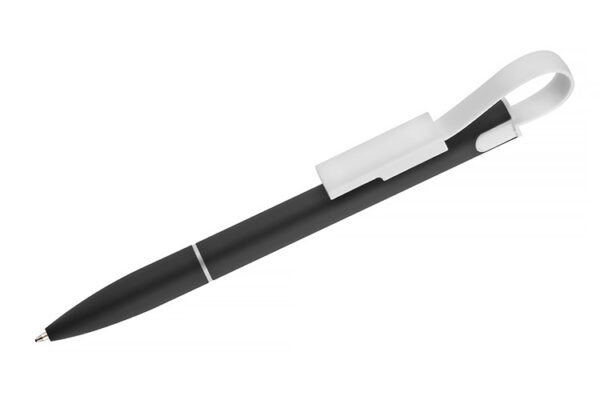 Długopis z kablem USB CHARGE, kolor czarny