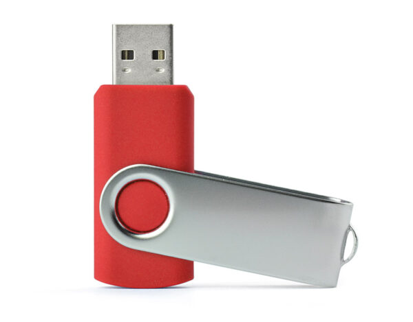 Pamięć USB TWISTER 4 GB, kolor czerwony - obrazek 1