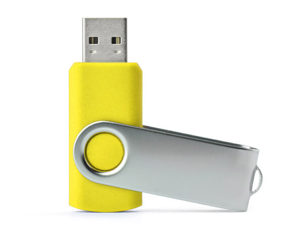 Pamięć USB TWISTER 16 GB, kolor żółty - obrazek 1