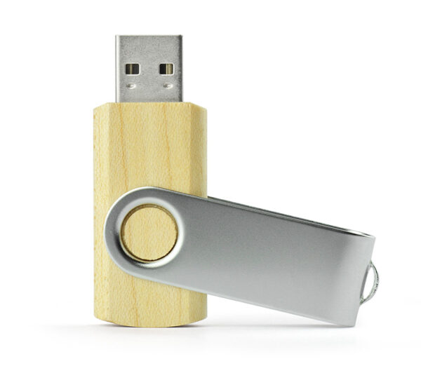 Pamięć USB TWISTER MAPLE 8 GB, kolor brązowy