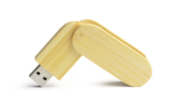 Pamięć USB bambusowa STALK 16 GB, kolor beżowy