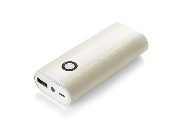 Power bank REMOTE 5200 mAh, kolor biały - obrazek 1