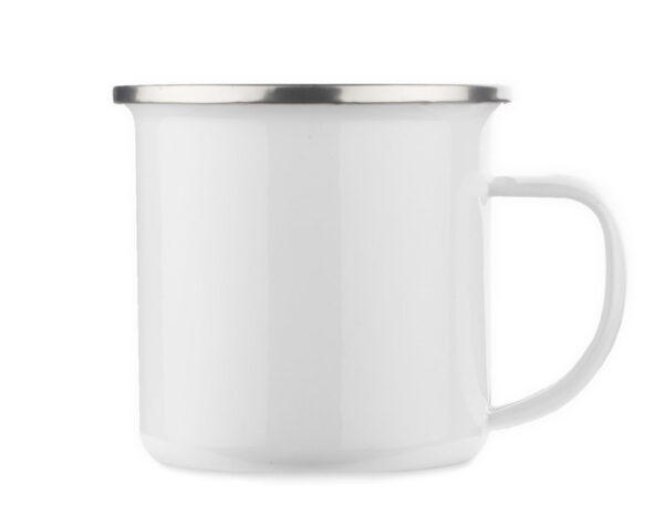 Kubek emaliowany SUBLIM 380 ml, kolor biały - obrazek 3