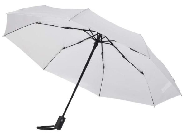 Automatyczny, wiatroodporny parasol kieszonkowy PLOPP, biały - obrazek 1
