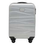 Walizka podróżna na kółkach PADUA, kolor srebrny