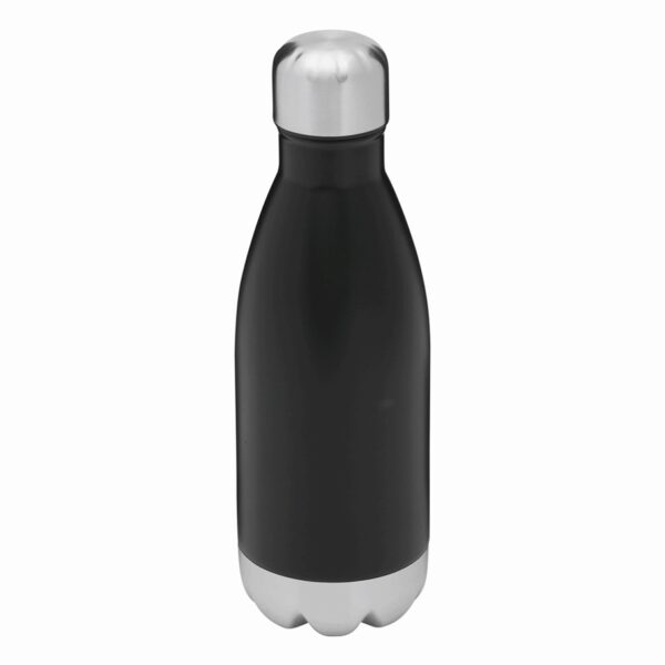 Butelka stalowa PARKY, kolor czarny