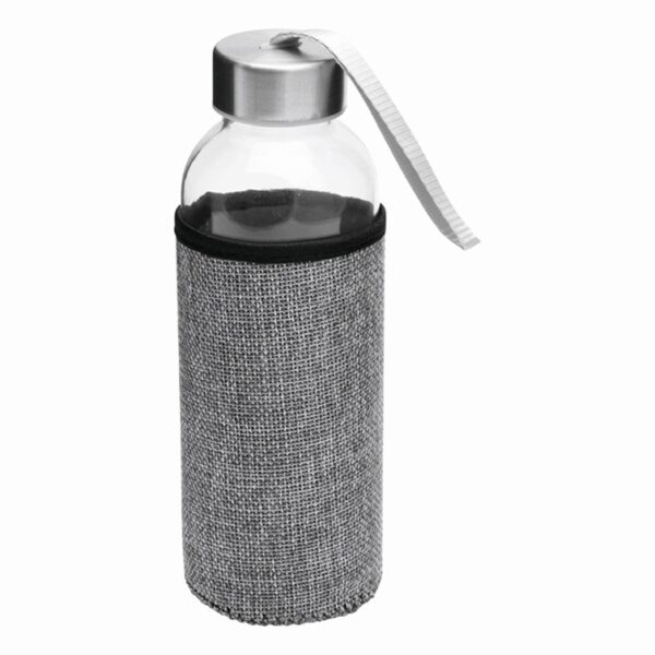 Butelka szklana TAKE JUTY, kolor szary