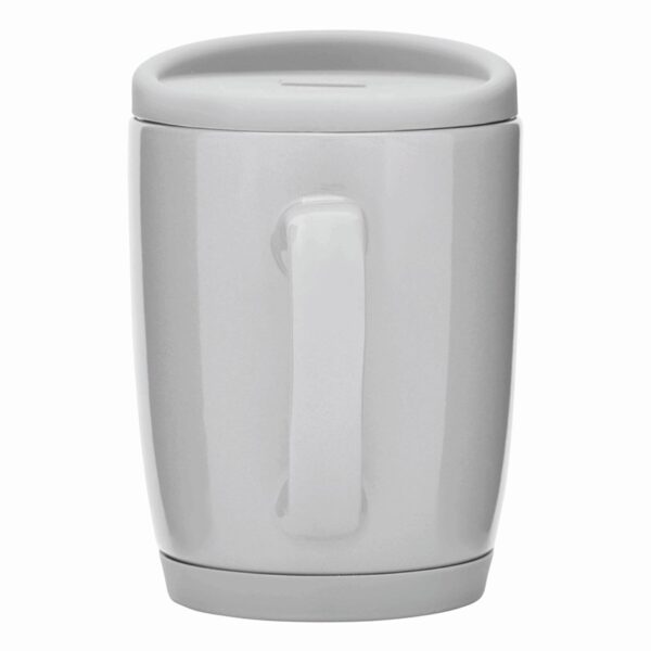 Kubek ceramiczny EASY DAY, kolor szary - obrazek 3