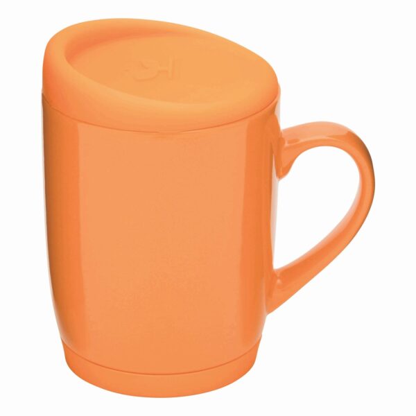 Kubek ceramiczny EASY DAY, kolor pomarańczowy