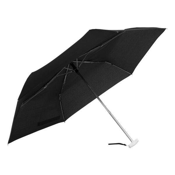 Super płaski parasol składany FLAT, kolor czarny