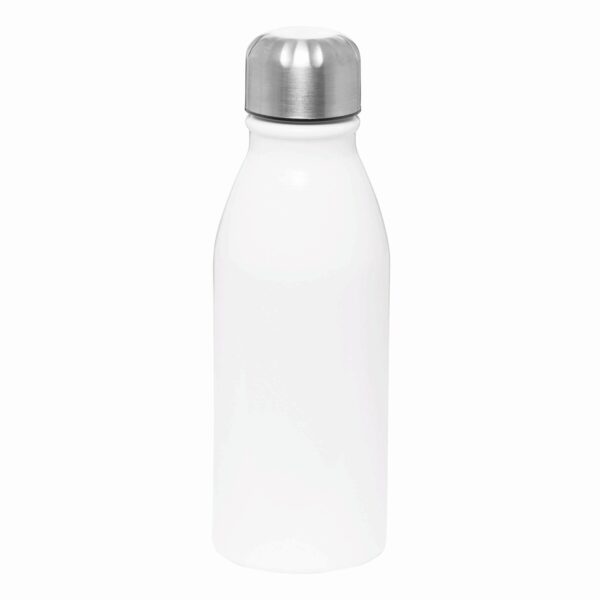 Aluminiowa butelka do picia FANCY 500 ml, kolor biały, srebrny - obrazek 1