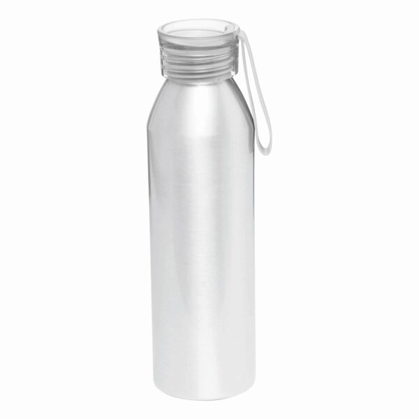Aluminiowa butelka COLOURED 650 ml, kolor szary