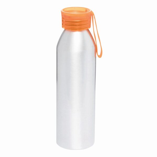 Aluminiowa butelka COLOURED 650 ml, kolor pomarańczowy