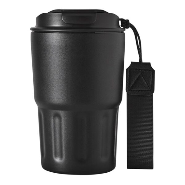 Kubek termiczny TRAVEL MUG, kolor czarny - obrazek 2