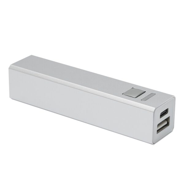 Powerbank ENDURANCE RECYCLED, kolor srebrny