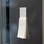 Notes na lodówkę z magnesem Abram, kolor biały - obrazek 4