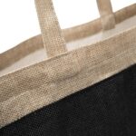 Torba RUSTIC z długimi uchwytami, kolor czarny - obrazek 3