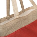 Torba RUSTIC z długimi uchwytami, kolor czerwony - obrazek 3